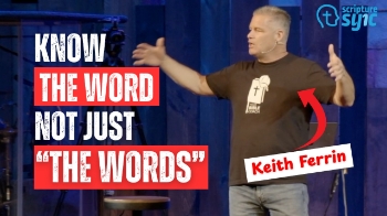 Anybody can memorize Bible verses and not understand what they're saying. It's not enough to get the words in the right order, says author and speaker Keith Ferrin. We must seek to KNOW the author! Join us for Scripture Sync live or virtually: https://www.scripturesyncdallas.com

Learn about Keith's ministry here:
  ▶ Keith's website https://www.KeithFerrin.com
  ▶ Follow him on YouTube!  https://www.youtube.com/@keithferrin


*********************
Video Timestamps
*********************
0:00​ - Introduction
0:44 - Change my ministry
1:21 - He Recited Gospel of Luke
4:39 - Soaking in the Bible
5:35 - Philippians is a letter
7:46 - I had internalized it
10:53 - The way it sounds to you
12:10​ - Mindsets needs to be right
14:37​ - Are those days less valuable?
16:30 - You are not bad at Bible study
18:11 - Persistent progress 
21:49 - Closing remarks 
*********************

Author and speaker Keith Ferrin joins Scripture Sync Dallas to talk about the difference between "memorization" of God's Word and "internalization", and why persistent progress is always better than perceived perfection.

#biblememory #memorizewhatmatters #scripturesync