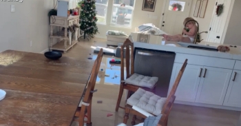 <p>A little one hilariously &ldquo;helped&rdquo; clean up the kitchen. The youngster, without being asked, took it upon himself to tidy up the kitchen, but more than likely, his cleaning services will not be requested for quite some time. Watch the short, but hysterical clip to see how the young man went about cleaning the kitchen.</p>

<p>Most people do not enjoy performing household chores. Regardless, those cleaning activities are obligations and responsibilities that must be completed regularly. Plus, no one wants to live in a pigsty. Filth and utter chaos are no way for a human being to live, which is why those chores are necessary, despite how much we may loathe them.</p>

<p>Likely, you had a specific list of chores you were required to complete. Why not, right? You lived in the house, why shouldn&rsquo;t you lend a hand here and there? This seems only logical. But as a child, chores were one of the worst things in the world. They were nothing more than obstacles to playing with friends and being outside.</p>

<p>Now, as an adult, you likely wish you could get more help completing these household cleaning tasks. If you had more hands, you would get more accomplished in a shorter time. Well, one mother's dream of more help with the chores came true, but it did not go quite as she had envisioned.</p>

<p>The clip shows a young man sitting on the kitchen counter, playing with the faucet. He then begins spraying water, sending it all over the floor. As the little guy is cleaning the kitchen, the youngster&rsquo;s mother can be seen through the window, obviously trying but failing to get the toddler&rsquo;s attention to instruct him to stop his cleaning.</p>

<p>Apparently, this went on for nearly 30 minutes, as the child had locked his mother outside before cleaning.</p>

<p>Hey, it&rsquo;s the thought that counts, and not always the results? Although that may be the saying, I don&rsquo;t think the little one&rsquo;s mother would necessarily agree.</p>

<p><em><strong><a href="https://www.godtube.com/bible/1-corinthians/14-40">1 Corinthians 14:40</a>&nbsp;</strong>&ldquo;Let all things be done in the right and ordered way.&rdquo;</em></p>
