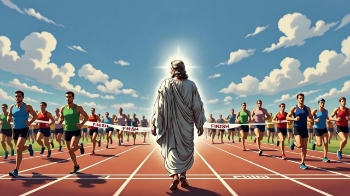 This song focuses on those of us who seek Heaven as our finish line. If we cross that line, in pursuit of the Salvation of Jesus, everybody wins the race. It's only when we seek earthly prizes that we lose. 
