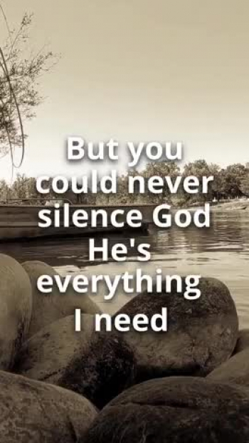 To my abusers – you stole my voice indeed, but you could never silence God. He’s everything I need.