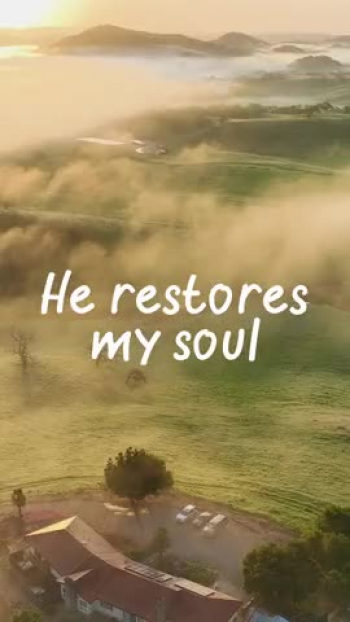 If you need a moment of calm - take a deep breath and listen to this song based on Psalm 23. God, our Good Shepherd, restores our soul.