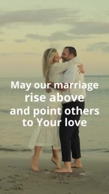 A joyful prayer for marriage: servant-hearted love, gentle words in conflict, covenant faithfulness, and unity in Christ that points others to God.