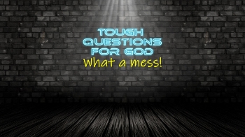 Even though the world is a mess, we can still trust in the provision and allowances of a holy and perfect God.   Make sense …?
#toughquestionsforgod #questionsforgod #dailydevotion #devotional
