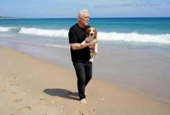 I saw a video, not long ago, of a dog being pulled from a river. Someone had placed the dog in a 16 gallon sized trash bag, up to it's neck. They duck taped the bag closed around the dog's neck, leaving the poor pup's head exposed. They taped the dog's mouth shut, then threw it in that river. While there was sill air in the bag (The abuser had poked holes in the bag, so the air would escape), the dog managed to wiggle it’s hind end, and move itself to the river’s edge. The bag sank, but the dog was able to reach the bottom with it’s hind legs, and keep it’s head slightly above water, until a good Samaritan spotted the little thing. After rescuing the pup, the good Samaritan adopted the dog, who quickly became his best friend. I hope you like the song.