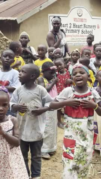 Slogan and song from our first 65 children Heart 2 Heart, we are champions 

www.h2hintl.org 