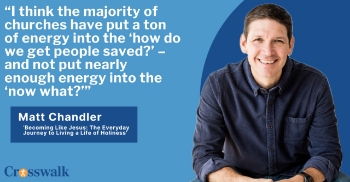 <p>Pastor and bestselling author Matt Chandler joins Crosswalk Talk's Michael Foust to discuss his new book <em>Becoming Like Jesus</em> and why holiness is a lifelong process, not an instant result. He explains the biblical meaning of sanctification, why so many churches have wrongly emphasized conversion over discipleship, and how God uses both victories and struggles to shape believers. Chandler also shares powerful insight on revival, Gen Z’s spiritual hunger, and why he believes secularism has collapsed. </p>