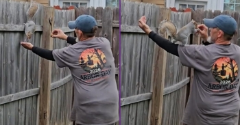<p>Rocky comes everyday since we released her. She is left nuts and fresh water daily. She's our outside fur baby. My husband found her last summer while taking down a tree.</p><p><br></p>