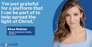<p>Shae Robins opens up about the moment she sensed God redirecting her Broadway dreams -- and how that unexpected turn led her into family-friendly films and faith-focused storytelling on </p><p>Great American Family. In this conversation, she shares why audiences are craving uplifting content, what it was like playing Belle in the stage production <em>Beauty and the Beast</em>, and how motherhood has shaped the projects she chooses. Robins also discusses her partnership with Glorify and the new devotional audio series inspired by <em>Blessings in Disguise</em>. Plus, she previews an upcoming sequel to <em>A Christmas Prayer</em> and explains why she believes Hollywood needs more “peace, goodness and faith.”</p><p><br></p>
