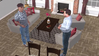 This is a modern adaptation of "The Prodigal Son", found in Luke 15:11-32. A father has two sons (Richard and Roger). Roger, the younger of the two asks his father to give him his share of the inheritence. So, the father gives him his portion of the money. 

Roger flies to a foreign city and lives an unruly life, squandering his wealth. After some time, he is running out of money, and ends up feeding pigs. Then Roger realises that he has been living a selfish life. Roger repents, and returns to his father. His father forgives him.

The father wants to celebrate because Roger has returned home in repentance. The elder son, Richard, is angry that father is celebrating Roger's return...