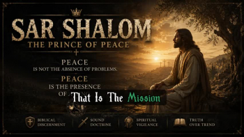 **SAR SHALOM — The Prince of Peace | Christian Worship & Biblical Meditation**

Peace is not the absence of problems.

Peace is the presence of a King.

In this powerful biblical meditation, we explore one of the prophetic names of Jesus Christ: **Sar Shalom** — the **Prince of Peace**.

Foretold through the prophet Isaiah centuries before His birth, Jesus came to bring more than temporary comfort or emotional relief. He came to establish true peace between God and man through His sacrificial death and victorious resurrection.

Drawing from Isaiah 9:6, Isaiah 53:5, Luke 2:14, John 14:27, and Romans 5:1, this message reveals the depth of God's peace—a peace that is not dependent on circumstances, but rooted in reconciliation with God through Christ.

If you are struggling with fear, anxiety, uncertainty, or restlessness, be encouraged: the Prince of Peace is still reigning.

**Key Scriptures:**
• Isaiah 9:6
• Isaiah 53:5
• Luke 2:14
• John 14:27
• Romans 5:1

**What Does Sar Shalom Mean?**
Sar Shalom is a Hebrew title meaning **"Prince of Peace."**
The biblical concept of *shalom* goes beyond the absence of conflict. It speaks of wholeness, restoration, completeness, and right relationship with God.

Through Jesus Christ, we can experience:
✓ Peace with God
✓ Peace in the heart
✓ Peace in the midst of life's storms
✓ Assurance through His finished work on the cross

**Subscribe for More Biblical Content**
If this message blessed you, consider subscribing for more:
• Biblical teachings
• Christian devotionals
• Scripture meditations
• Sound doctrine
• Biblical discernment
• Christ-centered encouragement

👍 Like
💬 Share your testimony in the comments
🔔 Subscribe for future content

**Remember:**
Stop striving for peace.

Come to the Prince.

Trust His sacrifice.

Receive His peace.

"For to us a child is born, to us a son is given... and His name shall be called Wonderful Counselor, Mighty God, Everlasting Father, Prince of Peace." — Isaiah 9:6

#SarShalom #PrinceOfPeace #JesusChrist #ChristianMusic #BibleStudy #ScriptureMeditation #ChristianWorship #Isaiah96 #PeaceWithGod #ChristianEncouragement #GospelMessage #BiblicalTruth #ChristianFaith #WatchmanOnTheWall #SoundDoctrine
