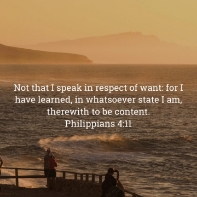 This is a reflection on Philippians 4:11-13