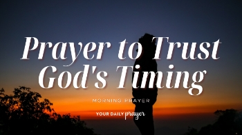 <p>If you've been waiting on God and struggling to understand His timing, this encouraging prayer will remind you that His plans are always good. Discover peace, patience, and renewed trust through God's promises.</p>