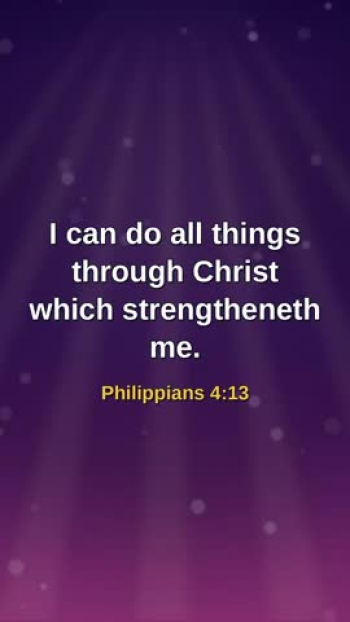 Philippians 4:13 (KJV) — a moment in God's Word from Pastor William Welker and Pastor Katie Welker, Faith Wave Ministry Network, Wiggins, Mississippi.