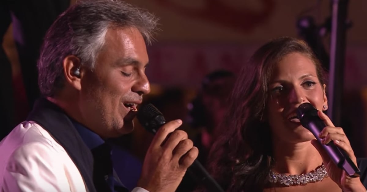 Andrea Bocelli and Wife Veronica Perform Romantic Duet 'Qualche Stupido'