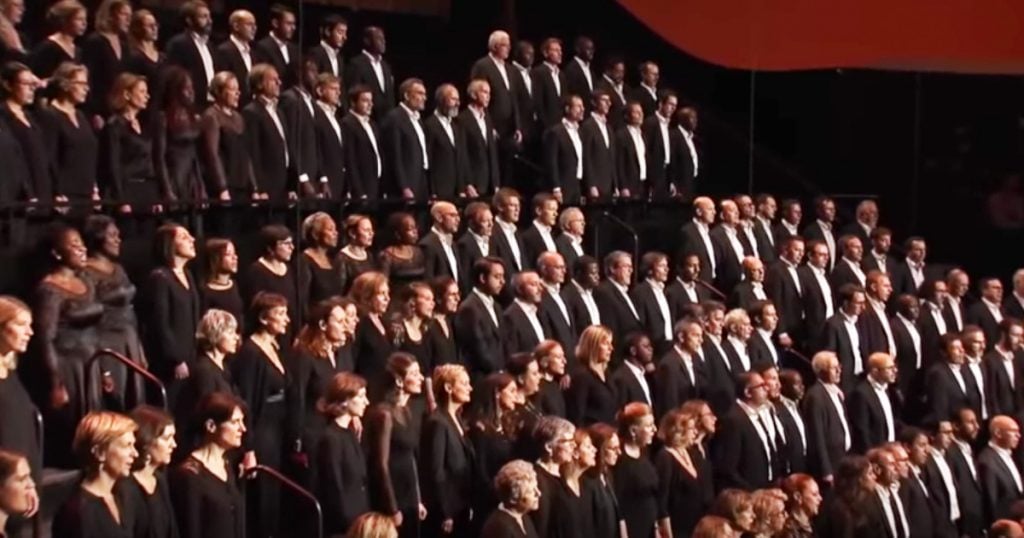 Giant Choir And Orchestra Perform Ancient Song 'Lamma Bada'