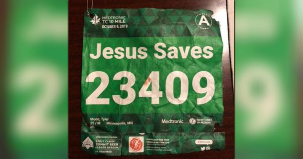 jesus saves tyler moon bib