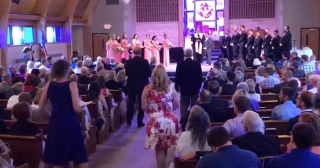 Unexpected 'Amazing Grace' Wedding Flash Mob For Bride