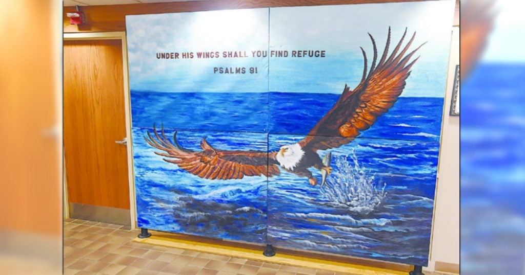 godupdates atheists attack mural containing a bible verse religions persecution 1