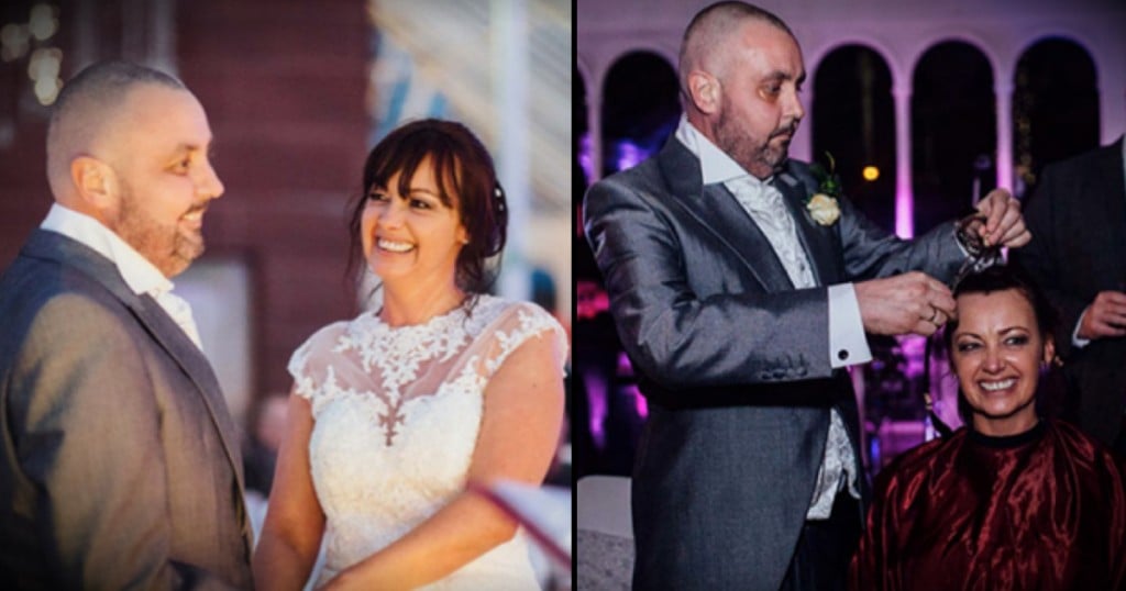 godupdates bride opts to shave her head for dying groom fb