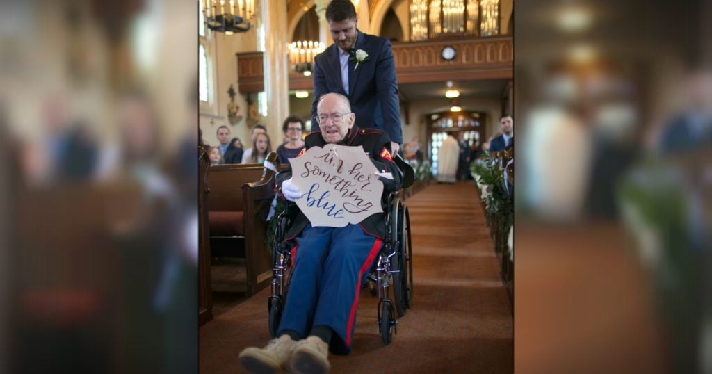 godupdates bride's 92-year-old veteran uncle as something blue 1