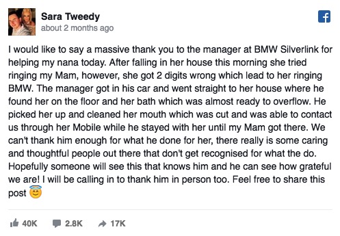 godupdates car salesman saved injured grandma called wrong number 2