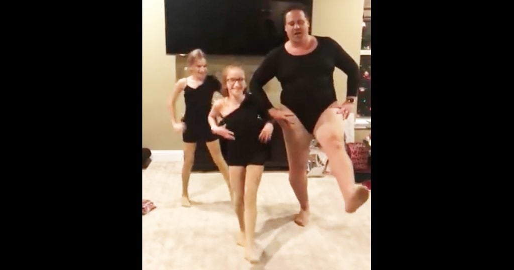 Dad's Hilarious Leotard Dance Routine Is Going Viral