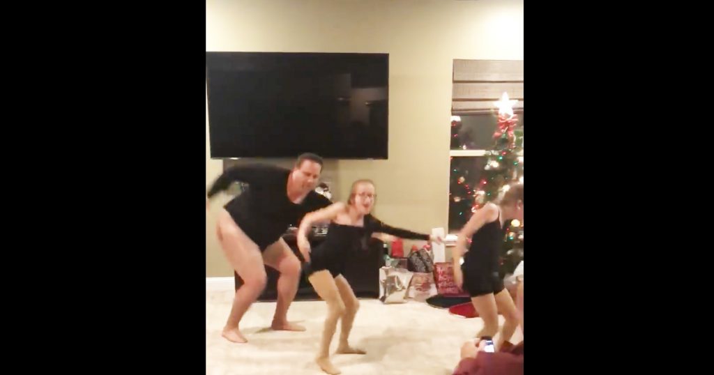 Dad's Hilarious Leotard Dance Routine Is Going Viral