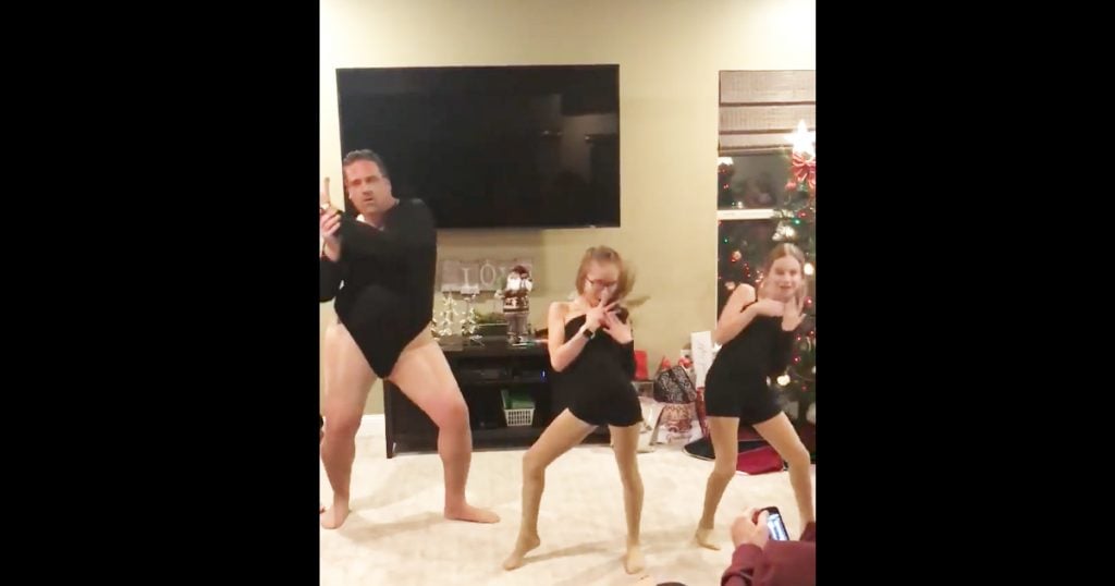 Dad's Hilarious Leotard Dance Routine Is Going Viral