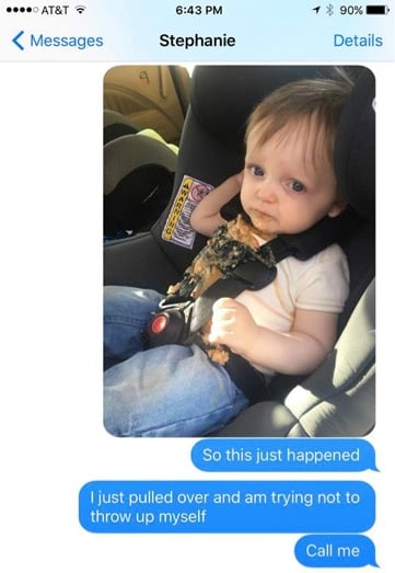 godupdates dad's funny texts after son puked