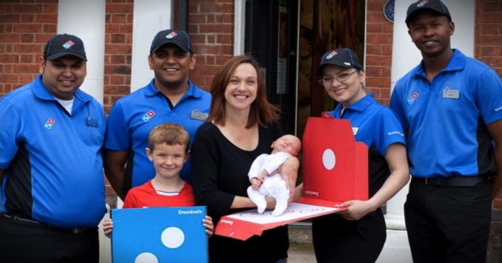 godupdates dominos pizza delivery baby born in parking lot fb