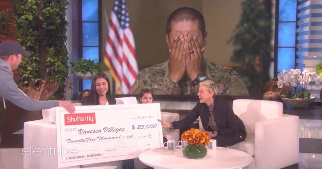 Ellen Surprises Military Mom and Daughter