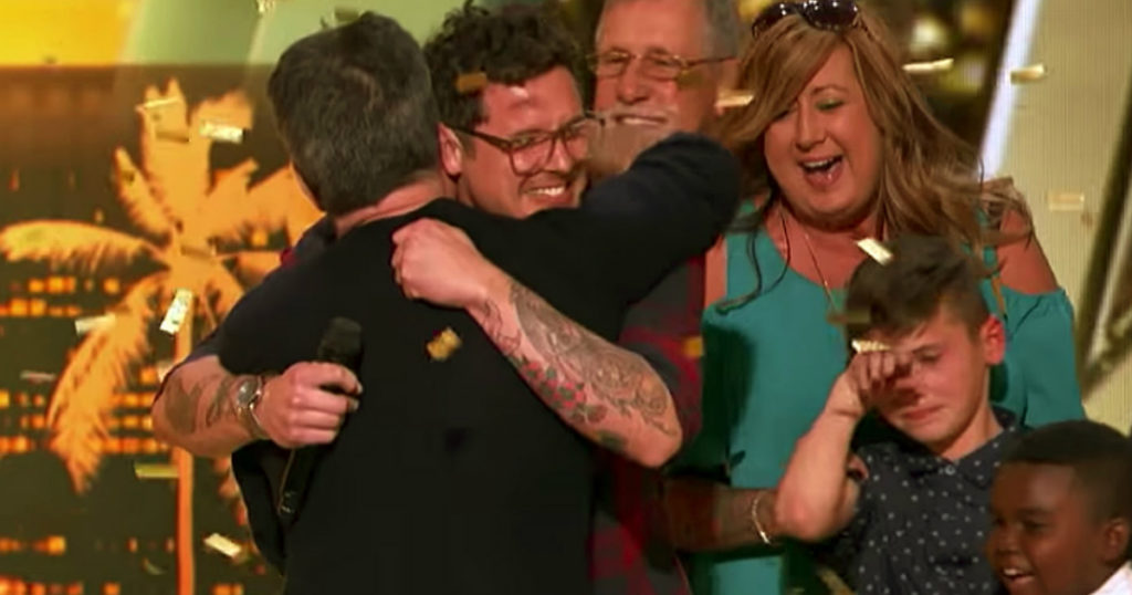 father of 6 earned simon's golden buzzer