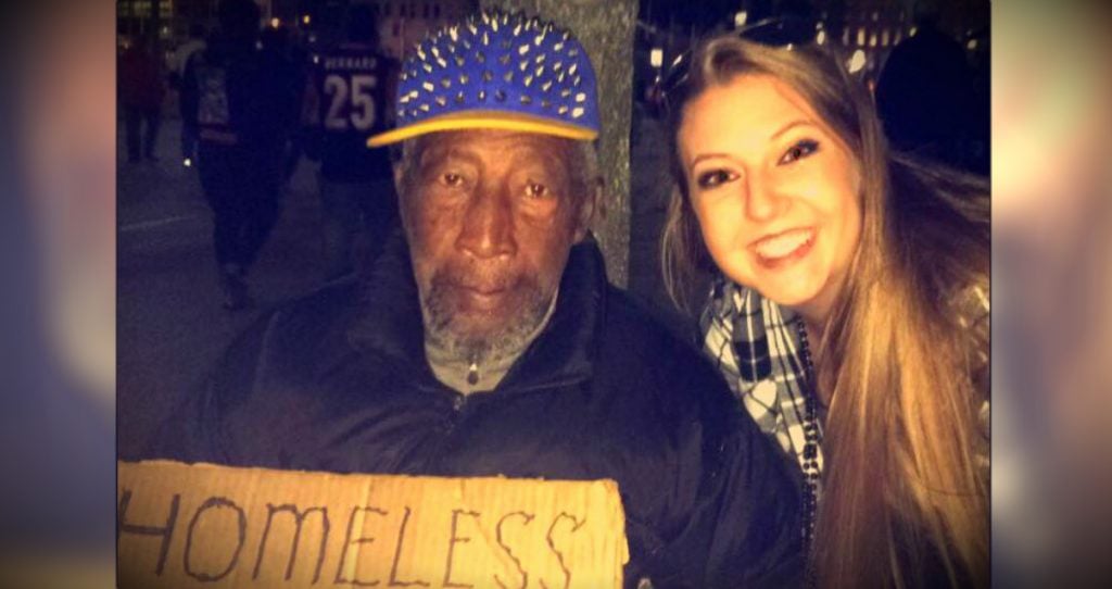 godupdates girl has homeless man watch her purse fb