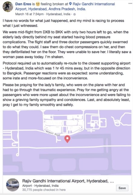 godupdates inspiring story of compassion on a plane when passenger died 2