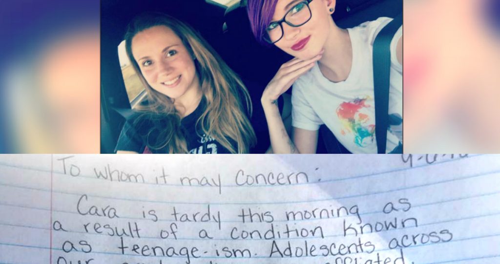 godupdates mom writes hilarious tardy note for disrespectful teen fb