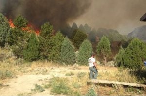 godupdates mysterious figure photo cabin spared in idaho fire 2