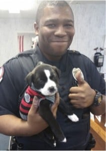 godupdates police officer goes to animal shelter and adopts puppy 1