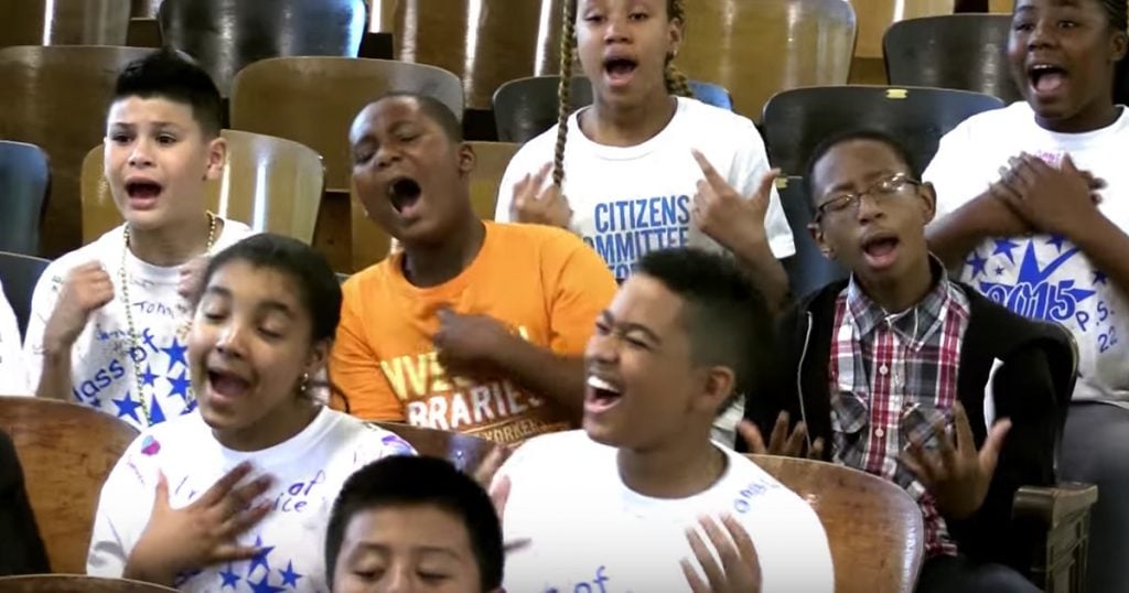 PS22 Choir sings 'I'm Gonna Love You Through It' for teacher battling cancer