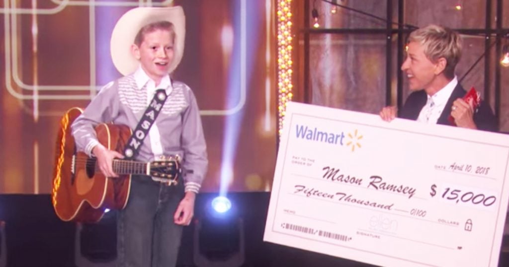 walmart boy sings