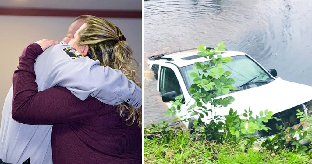 woman trapped in a sinking car kelly carter fb