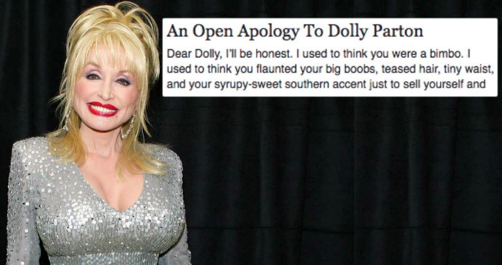 godupdates woman writes open letter apologizing to Dolly Parton fb