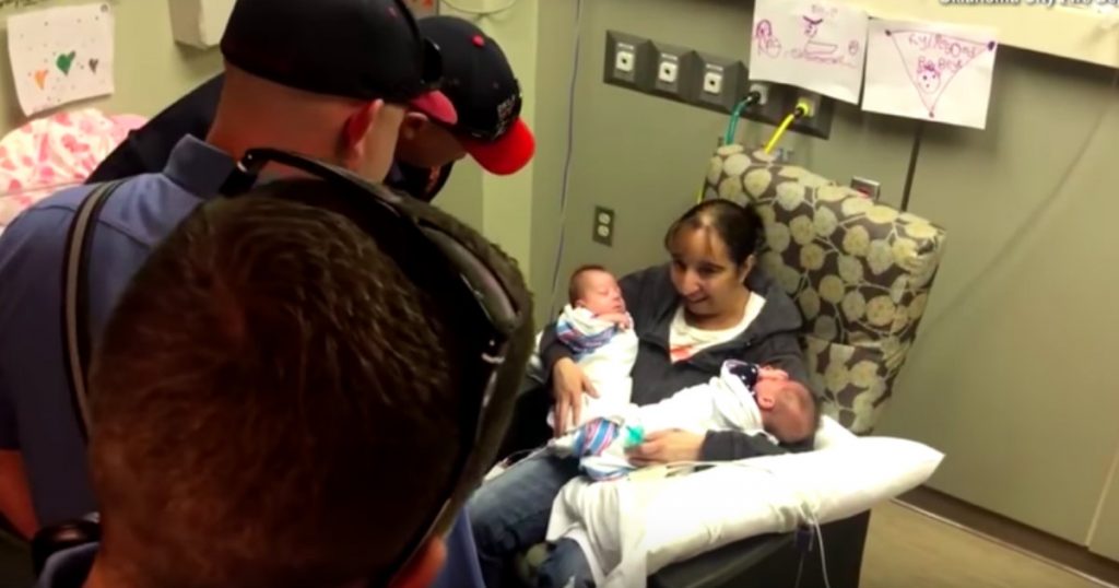 godupdates firefighters saved premature twins