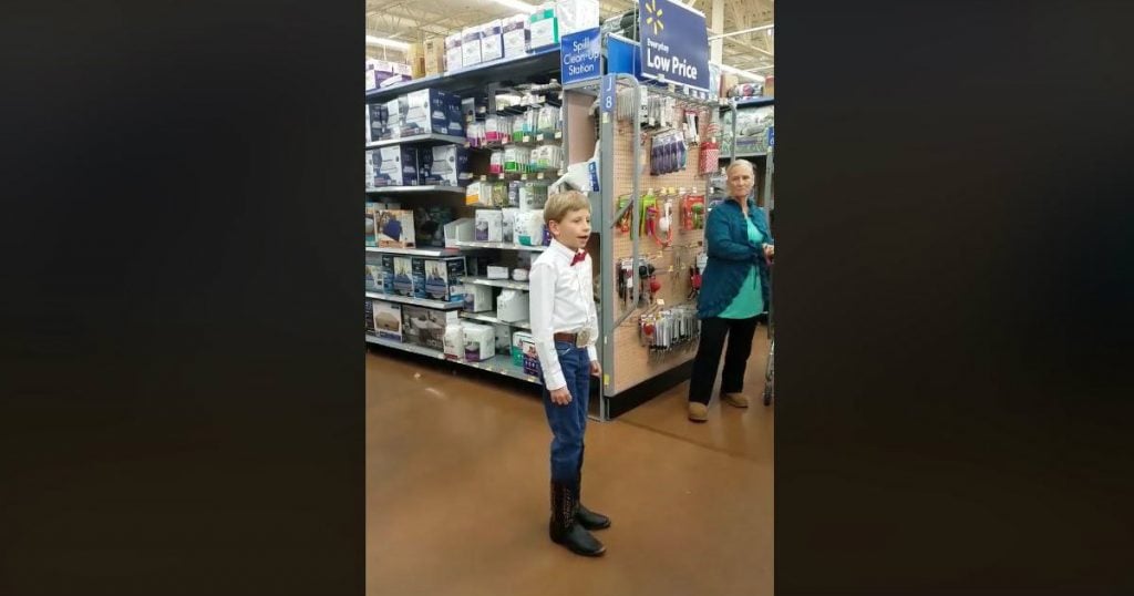 godupdates walmart boy sings