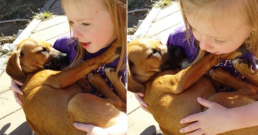 Girl Sings Lullaby To Her Rescue Dog