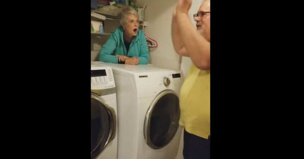 godupdates grandma gets stuck behind dryer 