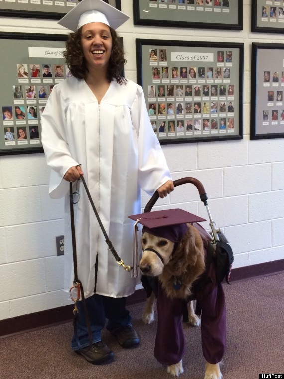 Desi and Walton on graduation day.