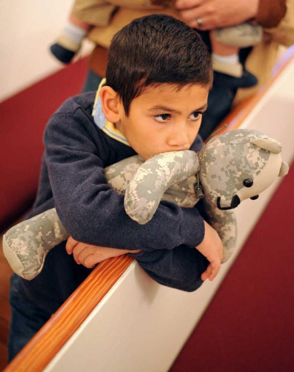 boy with Matthew Bear