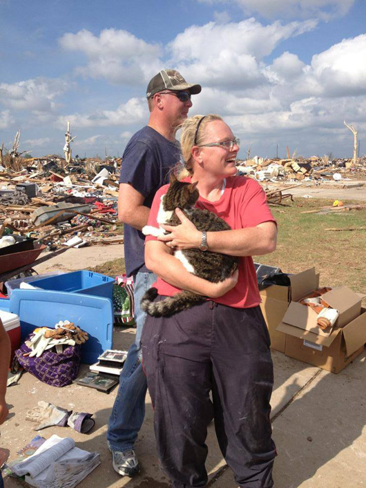 Cat Buried In Tornado Rubble For Days Is Rescued By Boy Scout Wow