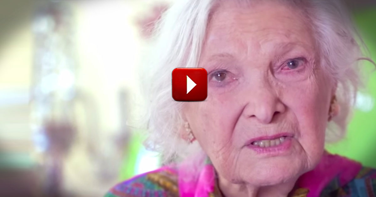 What This 100 Year Old Woman Says at 2:35 Made Me Cry. This Is The ...