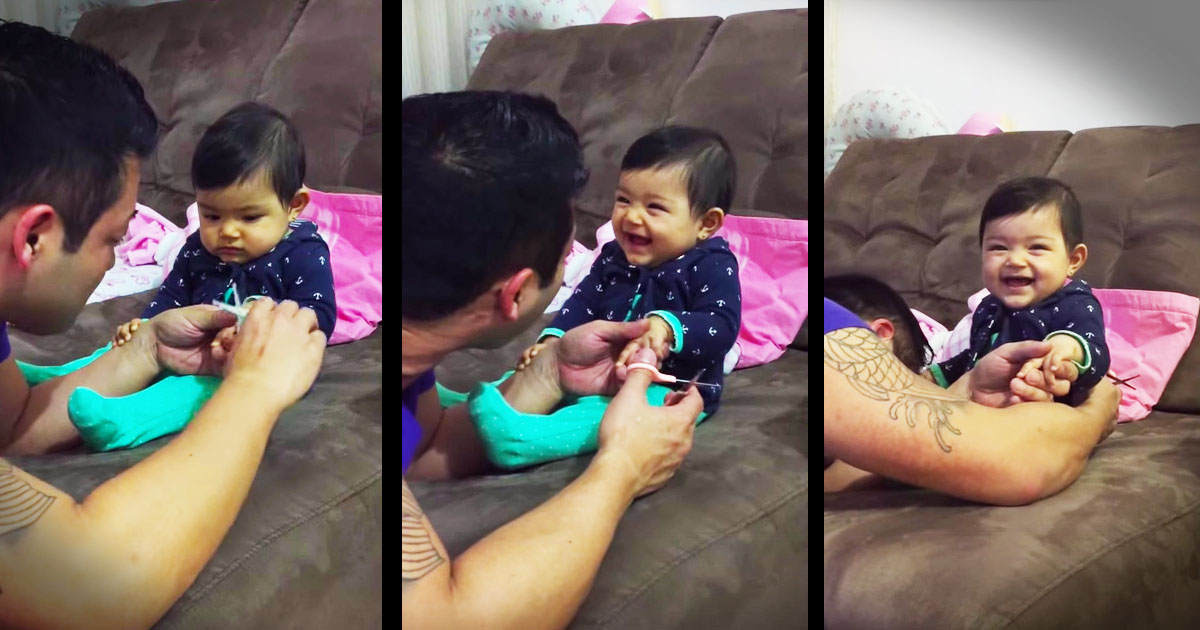 This Baby Knows How To Crack Her Daddy Up. And Now I Can t Stop Laughing Either
